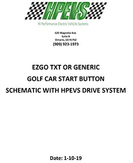 HPEVS ezgo golf car start button schematic