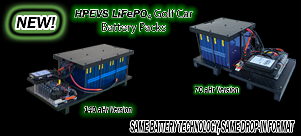 hpevs golf car lithium battery pack